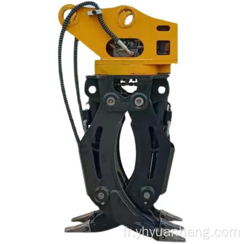 Grapple hydraulique rotatif pour l&#39;excavatrice